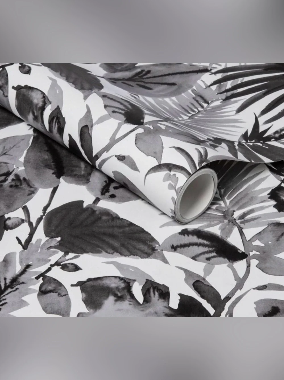 2 new rolls Opalhouse Tropical Leaves Peel & Stick Wallpaper Black/White